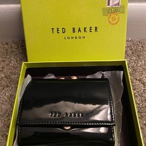 Ted Baker Patent Black Wallet